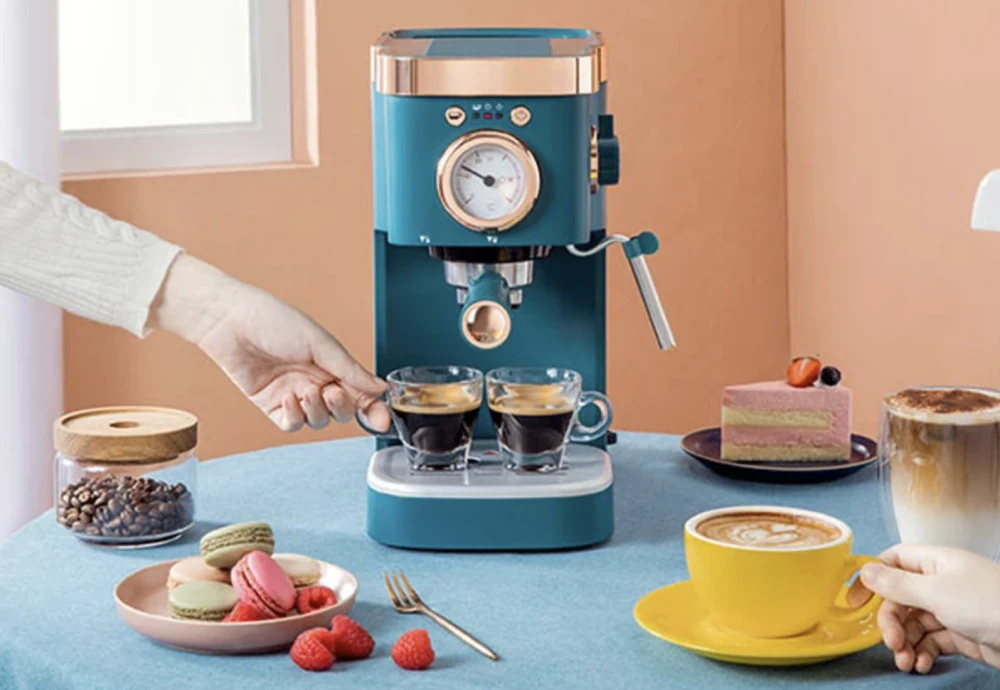 small espresso machine with grinder