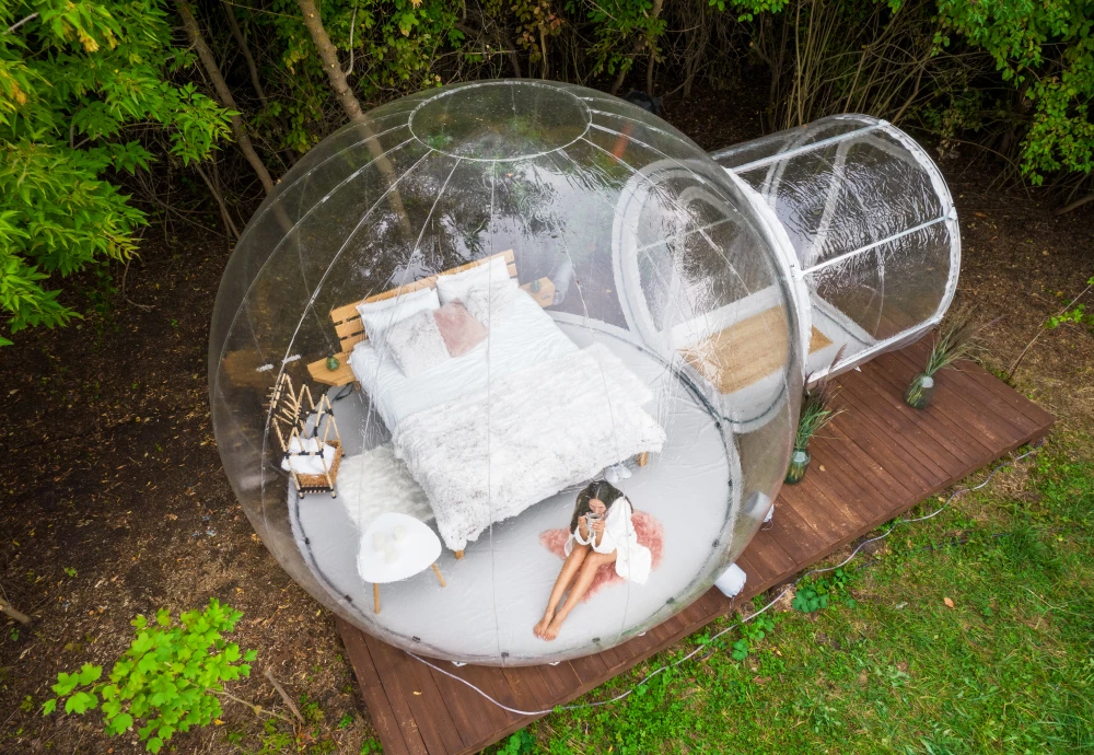 bubble tents glamping