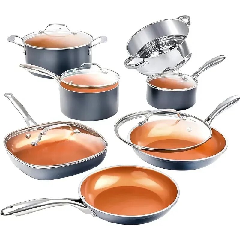 12-Piece Ultra Nonstick Ceramic Coating Cookware Set - $144.65