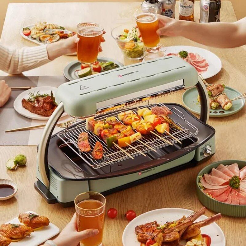 Effortless Indoor Electric Grill – Non-Stick, Smokeless BBQ Stove with Temperature Control